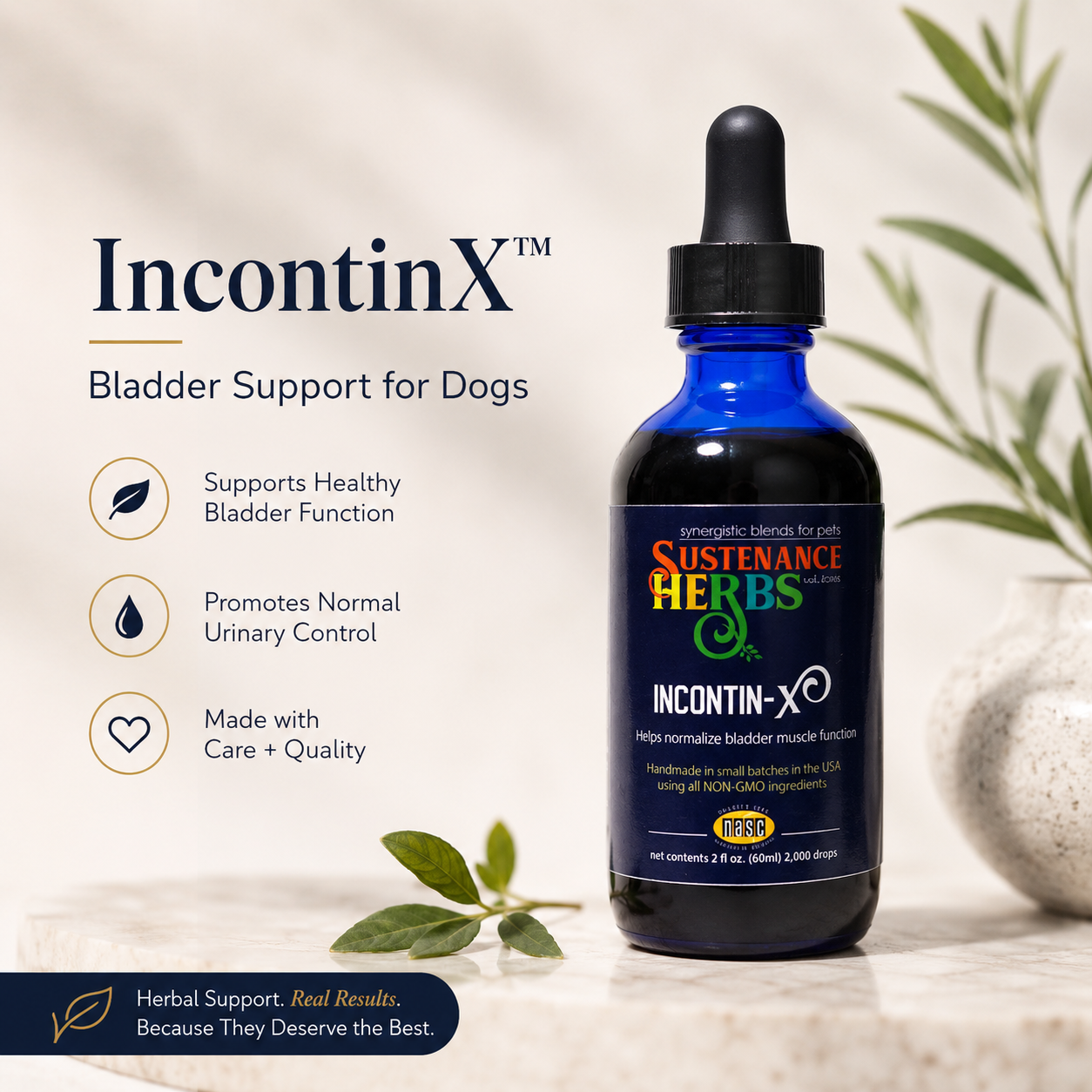 IncontinX™ – Natural Bladder Support for Dogs