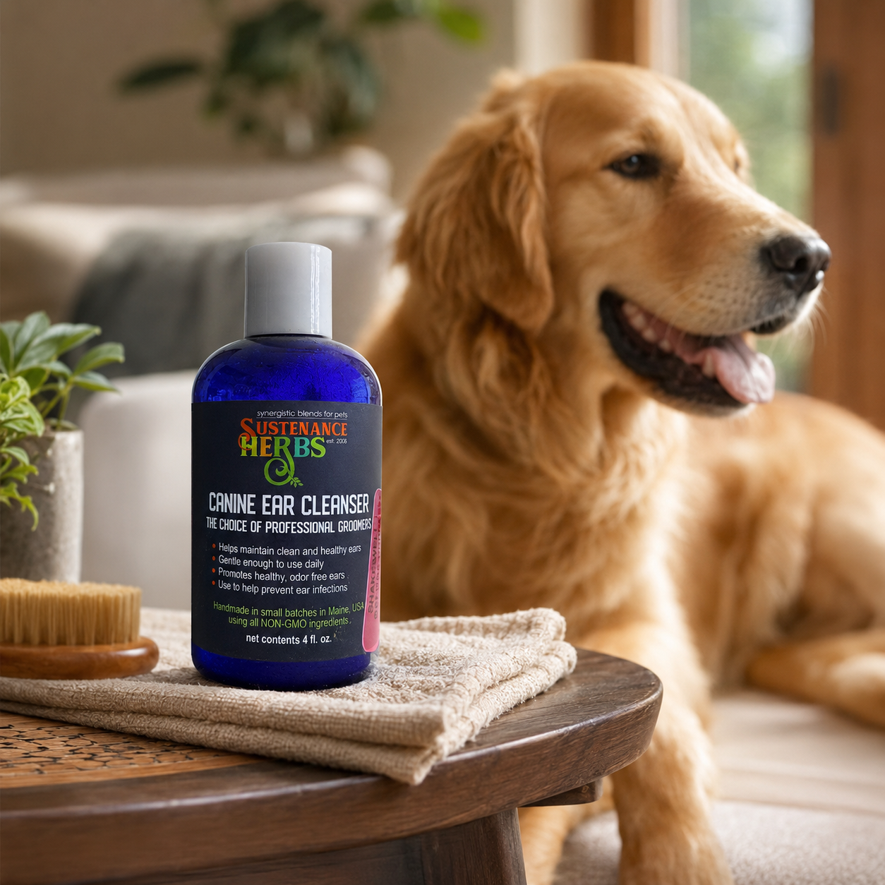 Canine Ear Cleanser – Soothing Herbal Ear Care for Dogs