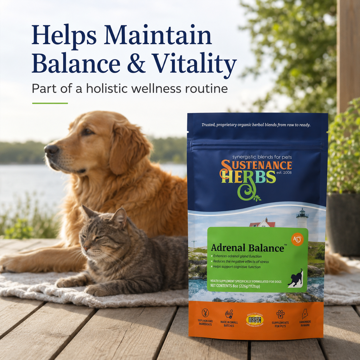 Adrenal Balance™ for Pets | Natural Stress Support for Dogs & Cats