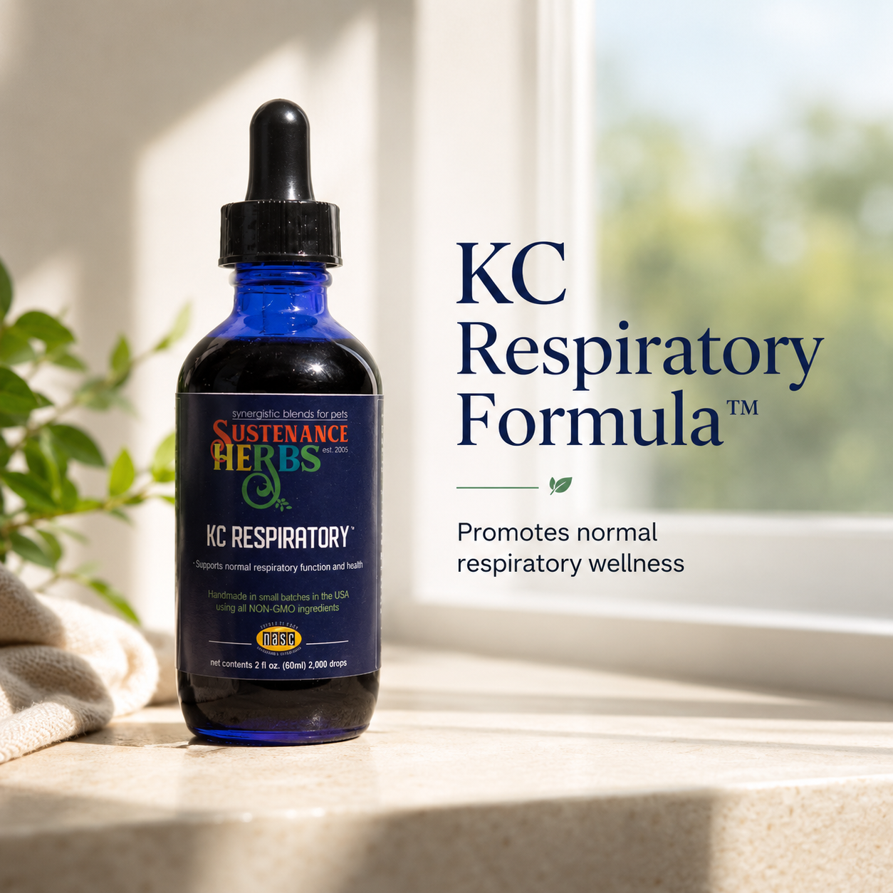 KC Respiratory Formula™ – Natural Lung & Airway Support for Dogs
