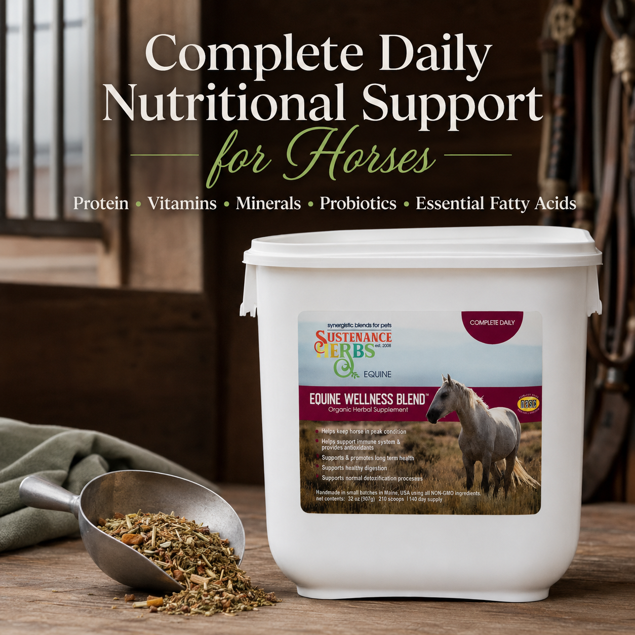 EWB™-Once Daily | Complete Organic Daily Supplement for Horses