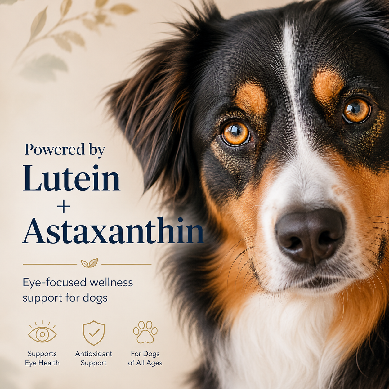 Bright Eyes™ with Astaxanthin – Natural Eye Support for Dogs