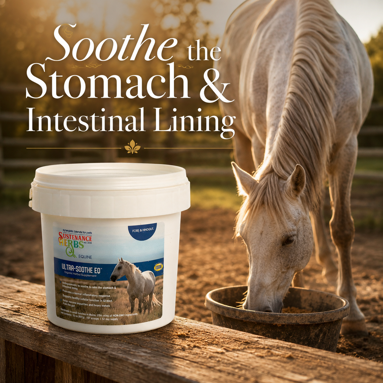 Ultra-Soothe EQ™ – Herbal Digestive Support for Horses