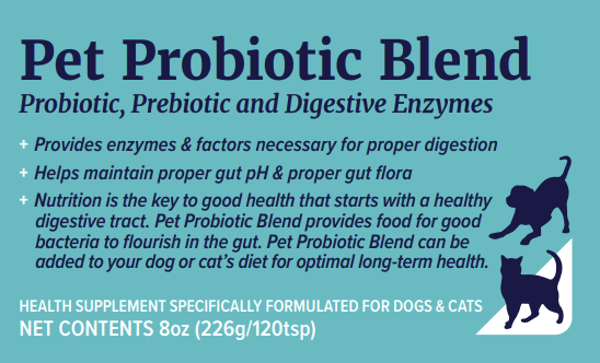 Pet Probiotic & Digestive Enzyme Blend – Gut Health Support for Dogs & Cats