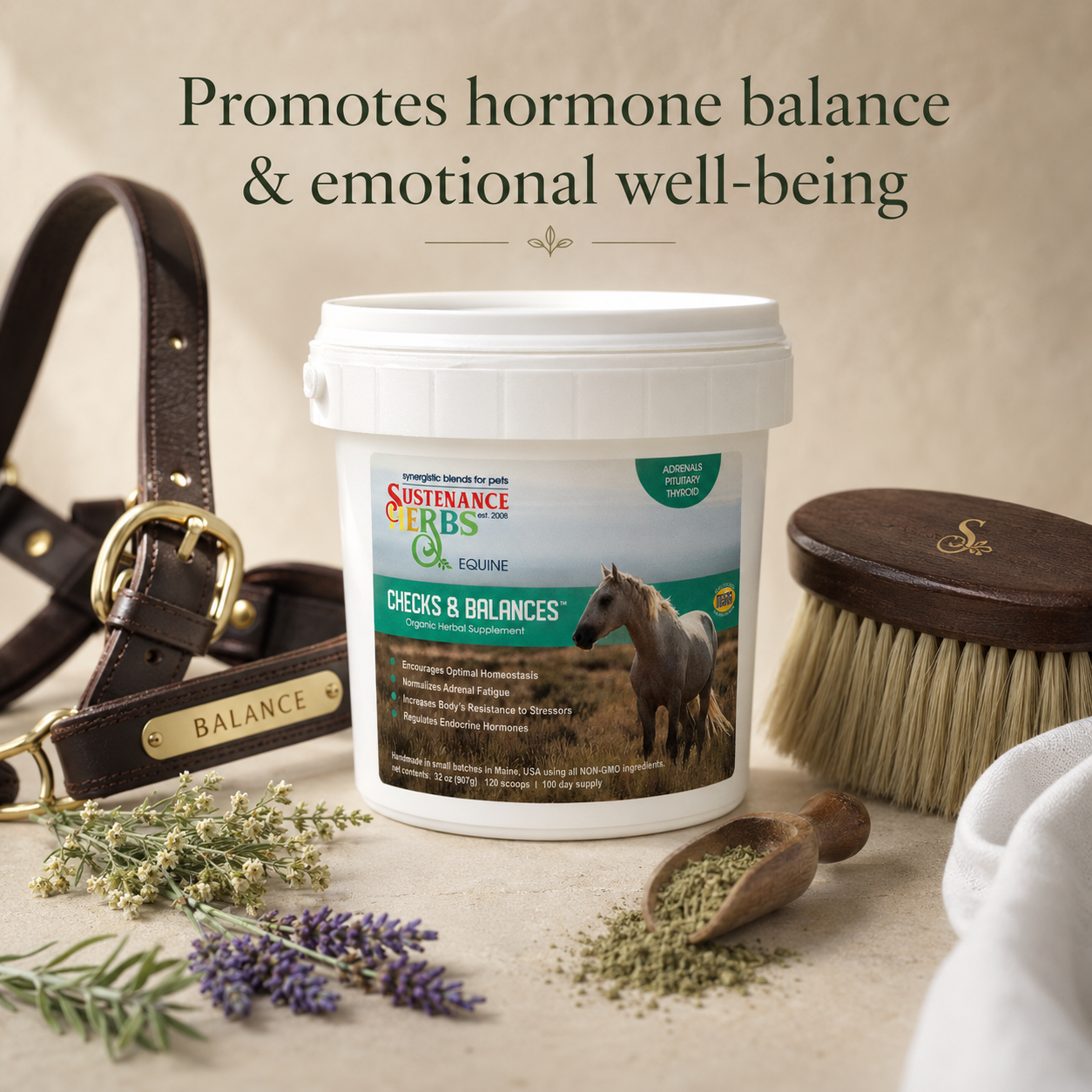 Checks & Balances™ – Natural Adrenal & Stress Support for Horses