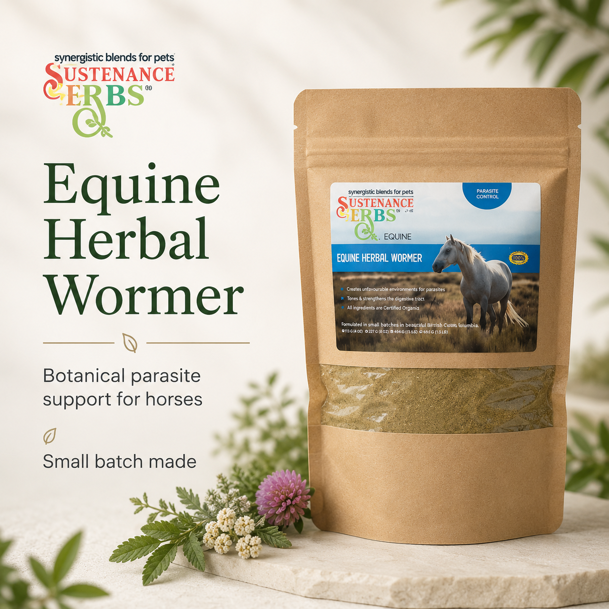 Equine Herbal Wormer™ | Organic Parasite Support for Horses