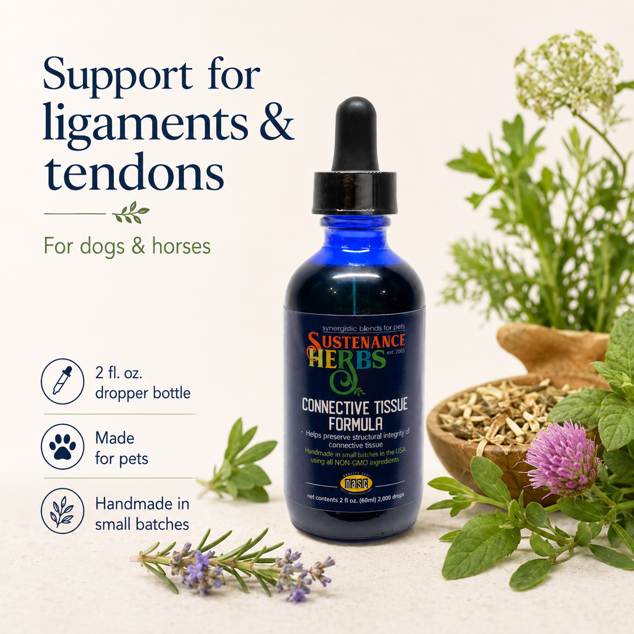 Connective Tissue Formula™ – Support Ligaments & Tendons in Dogs & Horses