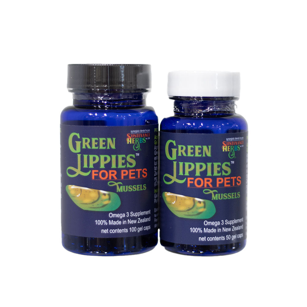 Green Lippies™ for Pets | Pure Green Lipped Mussel Oil