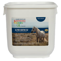 tub of sustenance herbs for pets ultra-soothe-eq organic herbal supplement  to soothe and calm the stomach and intestines of horses