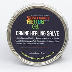 sustenance herbs for pets canine healing salve, all natural chemical free canine healing salve
