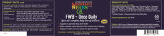Label for sustenance herbs for pets fwb-once daily herbal wellness blend
