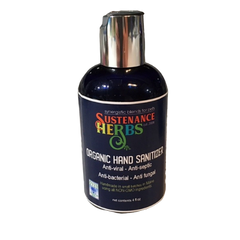 4 oz bottle of sustenance herbs for pets  anti-viral and anti-bacterial organic hand sanitizer