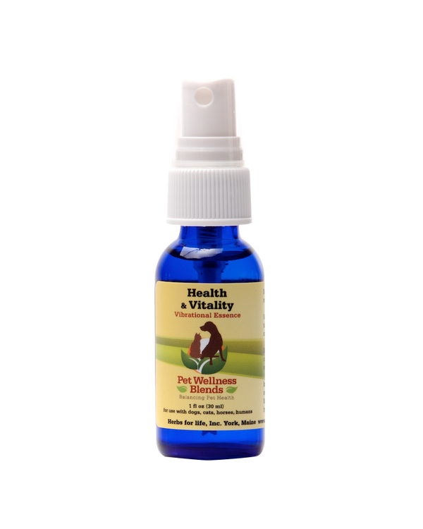 1 oz bottle of sustenance herbs for pets flower essence formula for health and vitality in dogs and cats