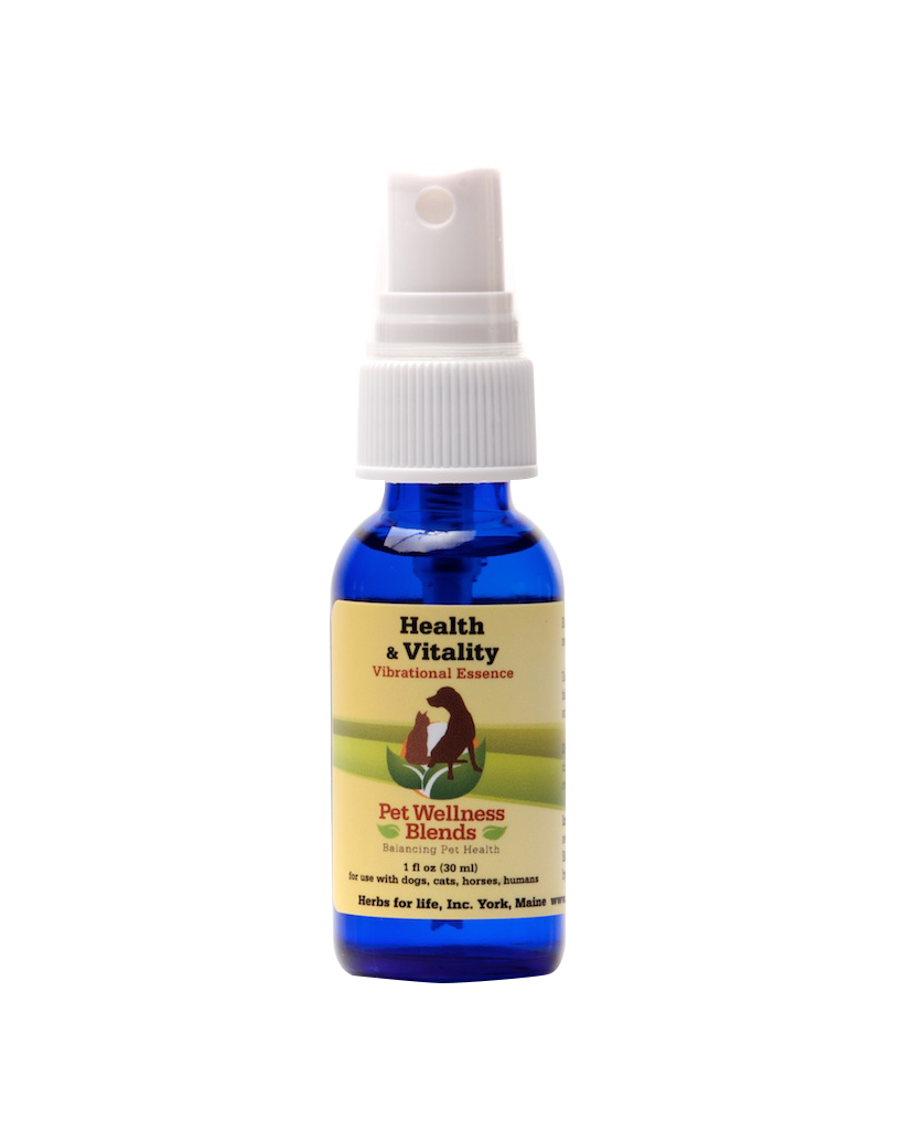 1 oz bottle of sustenance herbs for pets flower essence formula for health and vitality in dogs and cats