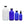 row of 4 empty product bottles